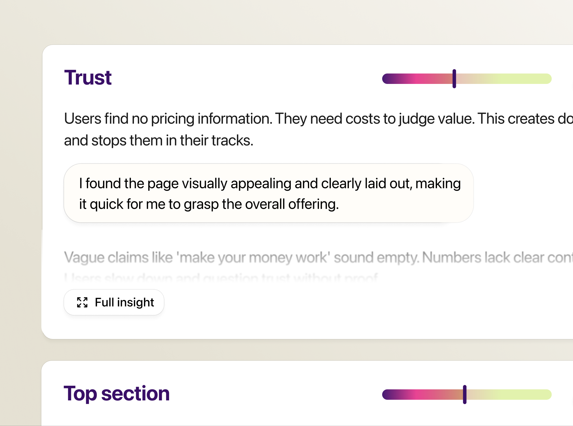 Reveal what users think about your page