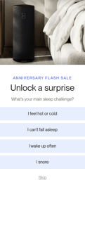 Eight landing page mobile screenshot