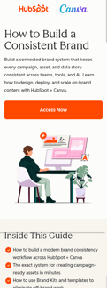HubSpot landing page mobile screenshot