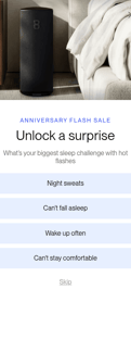 Eight landing page mobile screenshot