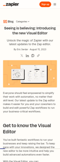 Zapier landing page mobile screenshot