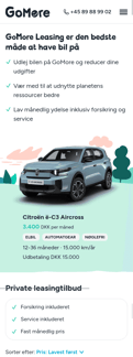 Gomore landing page mobile screenshot