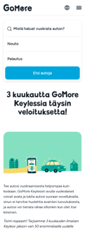 Gomore landing page mobile screenshot