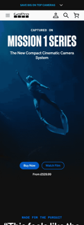 Gopro landing page mobile screenshot