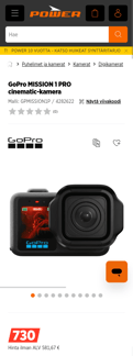 Gopro landing page mobile screenshot