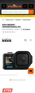Gopro landing page mobile screenshot