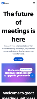 Trello landing page mobile screenshot