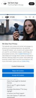 Dji landing page mobile screenshot