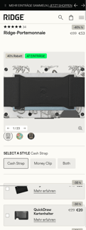 Ridge landing page mobile screenshot