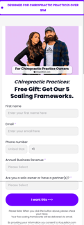 Alex hormozi landing page mobile screenshot