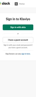 Klaviyo landing page mobile screenshot