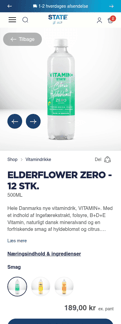 Statedrinks landing page mobile screenshot