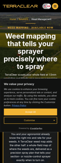 Terraclear landing page mobile screenshot