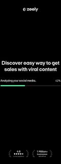 Zeely landing page mobile screenshot