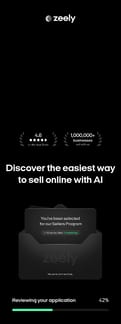 Zeely landing page mobile screenshot