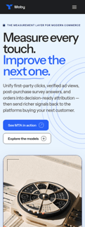 Triple-whale landing page mobile screenshot