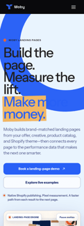 Triple-whale landing page mobile screenshot