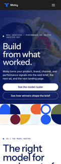 Triple-whale landing page mobile screenshot