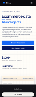Triple-whale landing page mobile screenshot