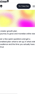 Linktree landing page mobile screenshot