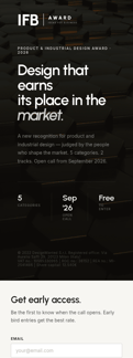 Designwanted landing page mobile screenshot