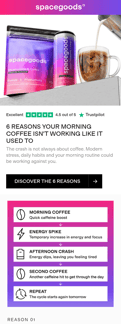 Spacegoods landing page mobile screenshot