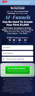 ClickFunnels landing page mobile screenshot