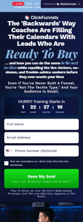 ClickFunnels landing page mobile screenshot
