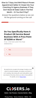 Cole-gordon landing page mobile screenshot
