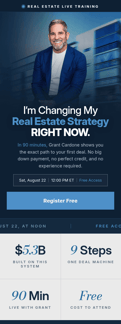 Grant-cardone landing page mobile screenshot