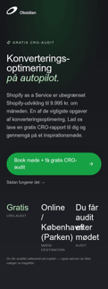 Obsidian landing page mobile screenshot