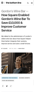 Square landing page mobile screenshot