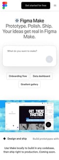Figma landing page mobile screenshot