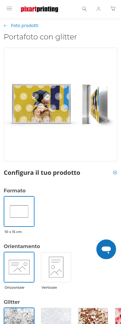 Pixartprinting landing page mobile screenshot