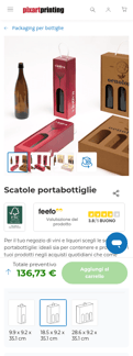 Pixartprinting landing page mobile screenshot