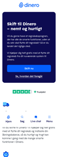 Dinero landing page mobile screenshot