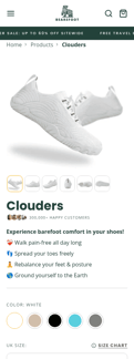 Bearefoot landing page mobile screenshot
