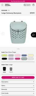 Simple Modern landing page mobile screenshot
