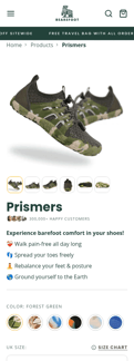 Bearefoot landing page mobile screenshot