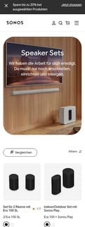 Sonos landing page mobile screenshot