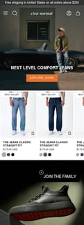 C'est Normal landing page mobile screenshot