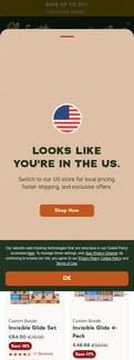 Dr. Squatch landing page mobile screenshot