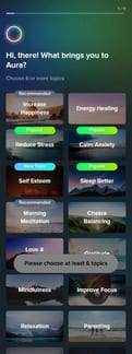 Aura++ landing page mobile screenshot