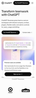 OpenAI landing page mobile screenshot
