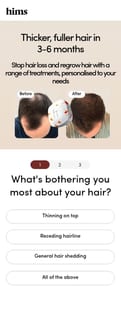 Hims landing page mobile screenshot