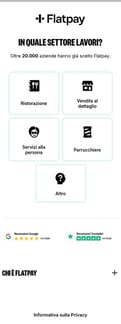Flatpay landing page mobile screenshot
