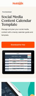 HubSpot landing page mobile screenshot