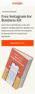 HubSpot landing page mobile screenshot