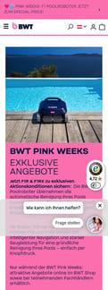 Bwt landing page mobile screenshot