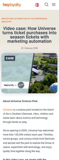 Heyloyalty landing page mobile screenshot